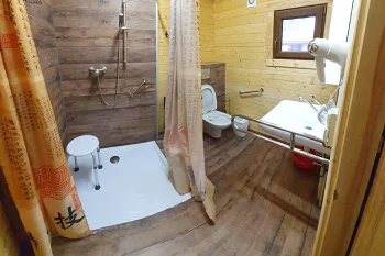 KORMORAN - Chalet Świerk, badeværelse for personer med nedsat mobilitet